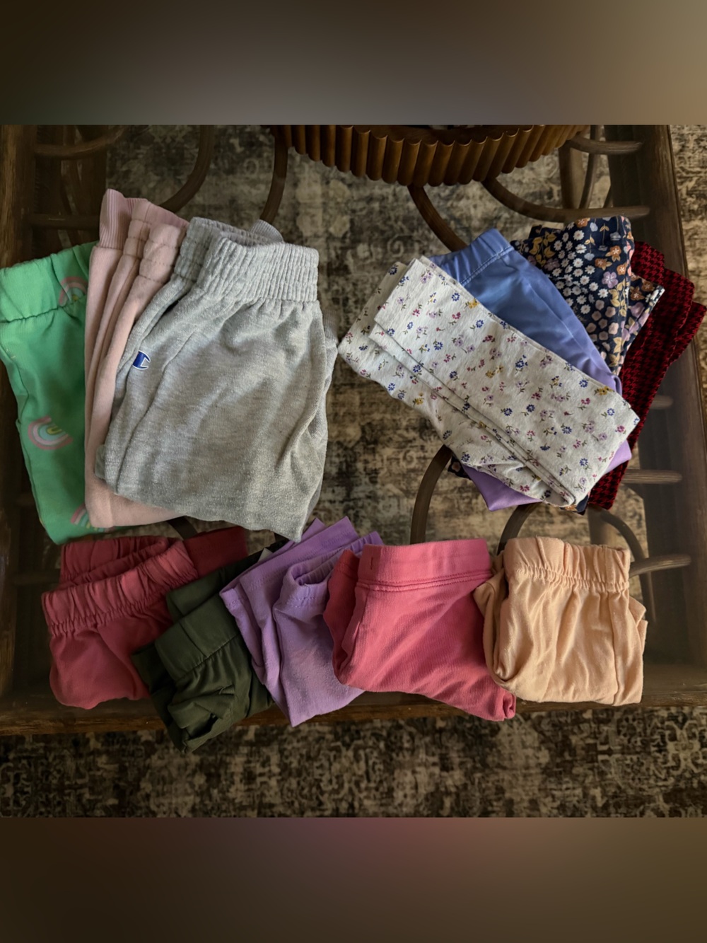 12pc Assorted Girls' Elastic Waist Shorts & Pants